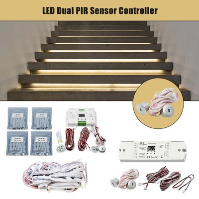 LED Treppe PIR & Tageslichtsensor Controller für Dim/CCT/RGB Pixel Streifen Licht