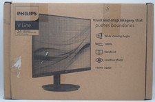 Philips V Line 24 inch Frameless Full HD 1920 x 1080 100Hz Monitor - Black