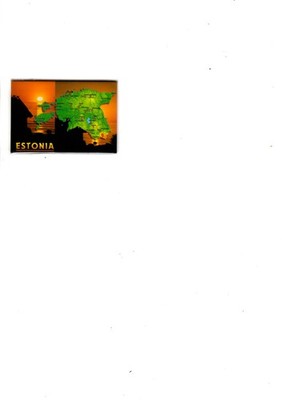 Magnet ''Estonia'' originalverpackt, 8 x 5,5 cm
