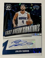 2024-25 Panini Donruss Optic Jalen Suggs Fast Break Signatures Black True 1/1 AU