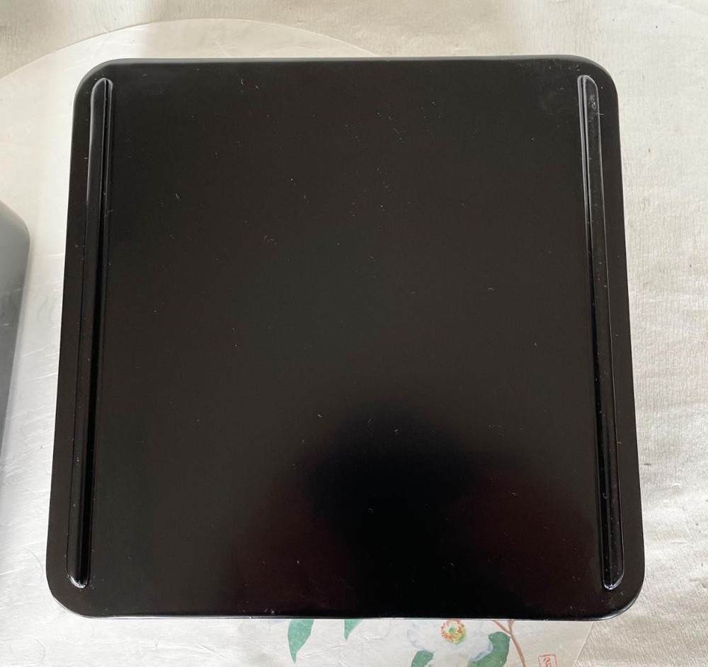 Jubako Bento Box Japanese Osechi 2tier wooden lacquered black 7 dimensions Inner