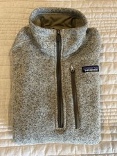 Patagonia Better Sweater 1/4 Zip Men's Small Pale Khaki Pullover Fleece