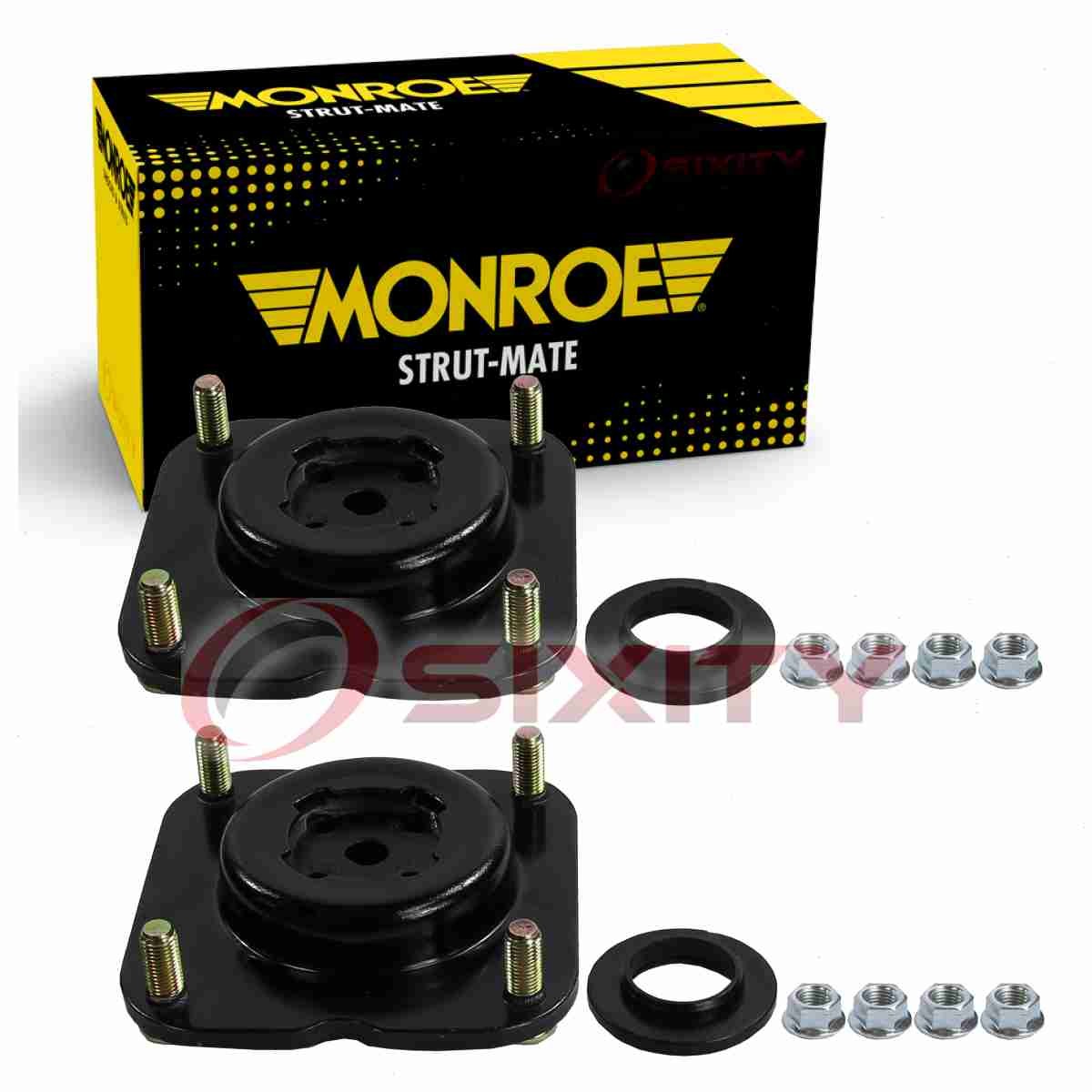 2 pc Monroe Strut-Mate Front Suspension Strut Mounts for 2002-2003 Mazda la