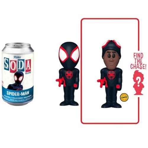 Funko Vinyl Soda: - Spider-Man Miles Morales Case of Six (5 common 1 Chase)