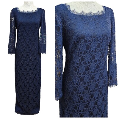 Joseph Ribkoff Lace Dress Style 154500 Navy Blue Size 8 Maxi Length Sheath | eBay Joseph Ribkoff Lace Dress Style 154500 Navy Blue Size 8 Maxi Length Sheath | eBay
