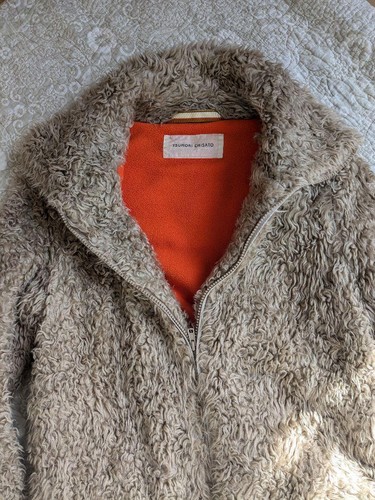Giacca pelliccia sintetica Tsumori Chisato blusa beige full zip abbigliamento donna capospalla - Foto 3 di 7