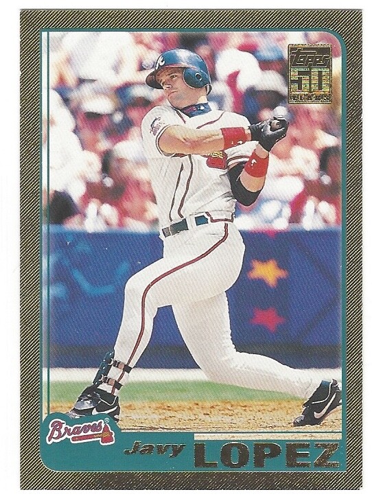 Javy Lopez 2001 Topps Gold 1255/2001 Card# 583