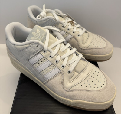 Adidas Forum 84 Low Advantage Chalk White Beige Shoes FY7998 Mens Sz 10.5