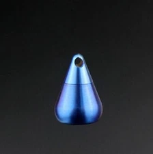 Small Pure Titanium Waterproof Box Case EDC Pill Storage Pendant Titanium Chain