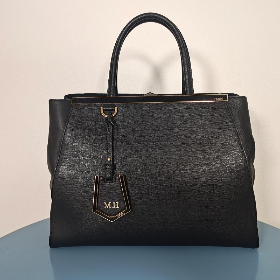 FENDI 2way shoulder bag toujour charm crossbody black Used FENDI 2way shoulder bag toujour charm crossbody black Used