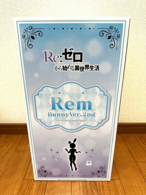 NEW UNOPENED FREEing Re:Zero Rem Bunny Ver. 2nd 1/4 Scale Figure Anime JAPAN