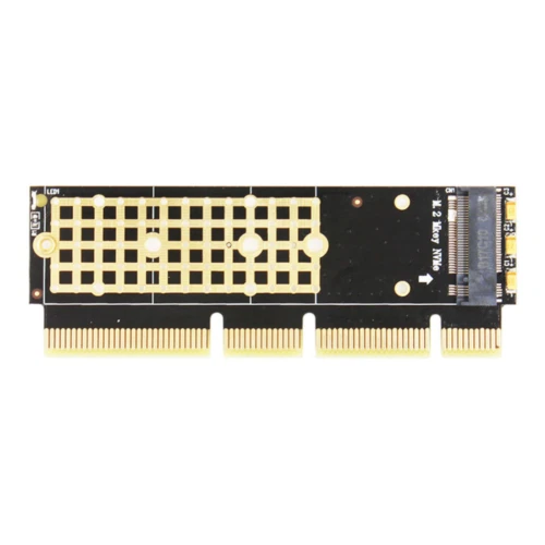 M.2 NVME SSD Adapter Card PCI-E 4.0 X4 X8 X16 M Key Interface + Heatsink - Image 3 of 4