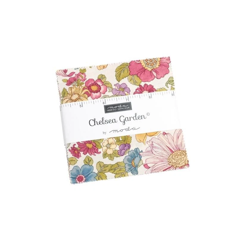 Moda Charm Pack - CHELSEA GARDEN - 100% cotton for patchwork quilting - Image 2 of 2