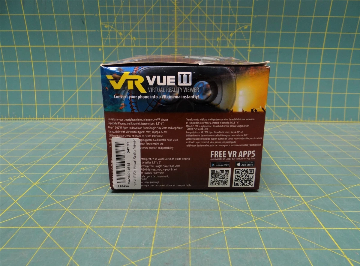 Xtreme VR Vue II Virtual Reality Viewer Smartphone Screen 3.5 6