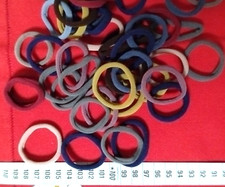 100/50 Haargummi Haarband Mini Zopfgummi Weiche Elastische Mädchen Damen 4 cm