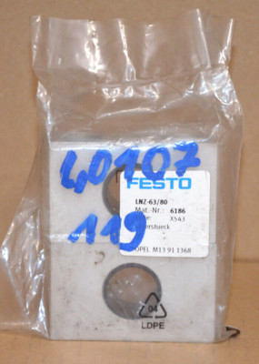 Festo LNZ-63/80 Lagerstück 6186  Neu/unbenutzt