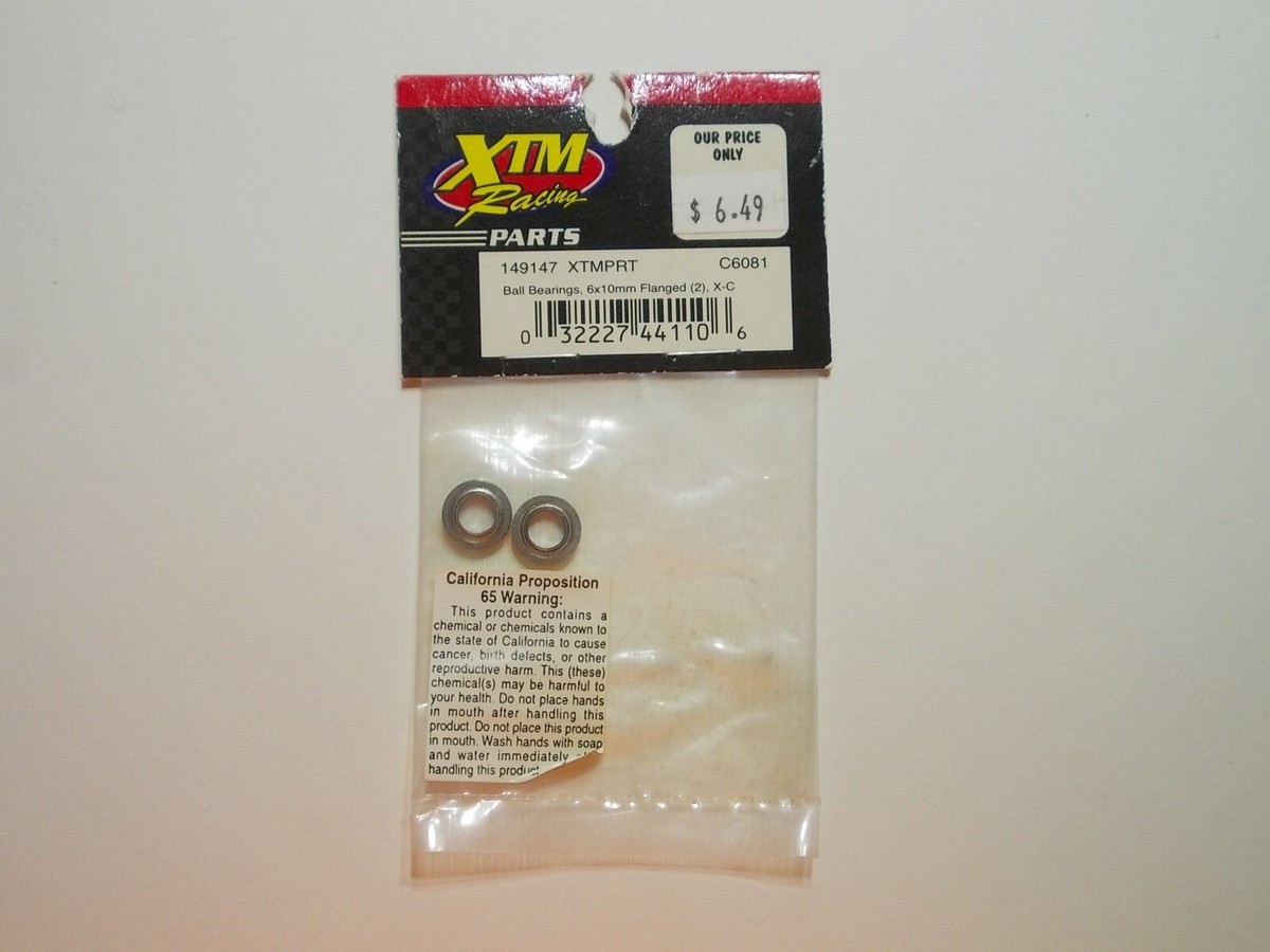 XTM 149147 XTMPRT Ball Bearings 6x10mm Flanged, X-C / XTM Racing X