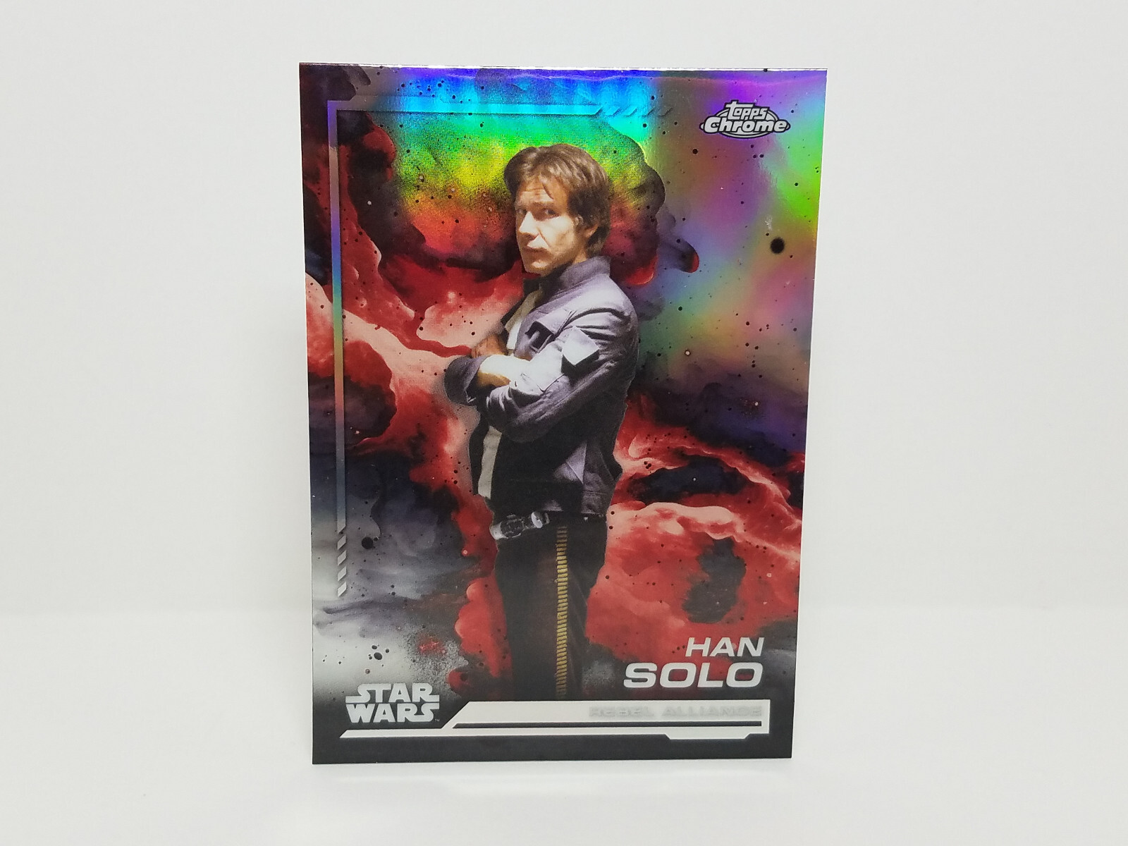 2024 Topps Chrome Star Wars #102 Han Solo - Rainbow Refractor Parallel