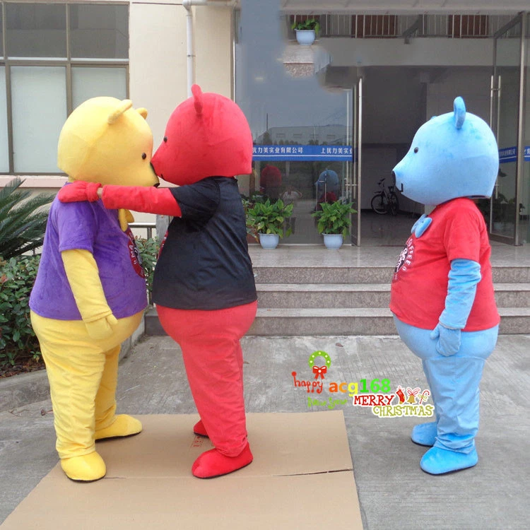 Halloween Oso Mascota Disfraz Traje Juegos con disfraces Fiesta Juego Vestido Elegante Trajes Adultos Foto 4 de 4