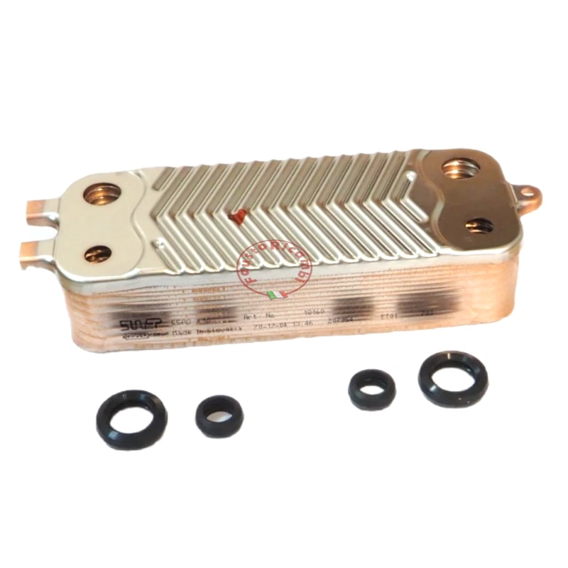 SCAMBIATORE SANITARIO 16 PIASTRE 8716771987 8716771039 CALDAIA JUNKERS EUROMAXX