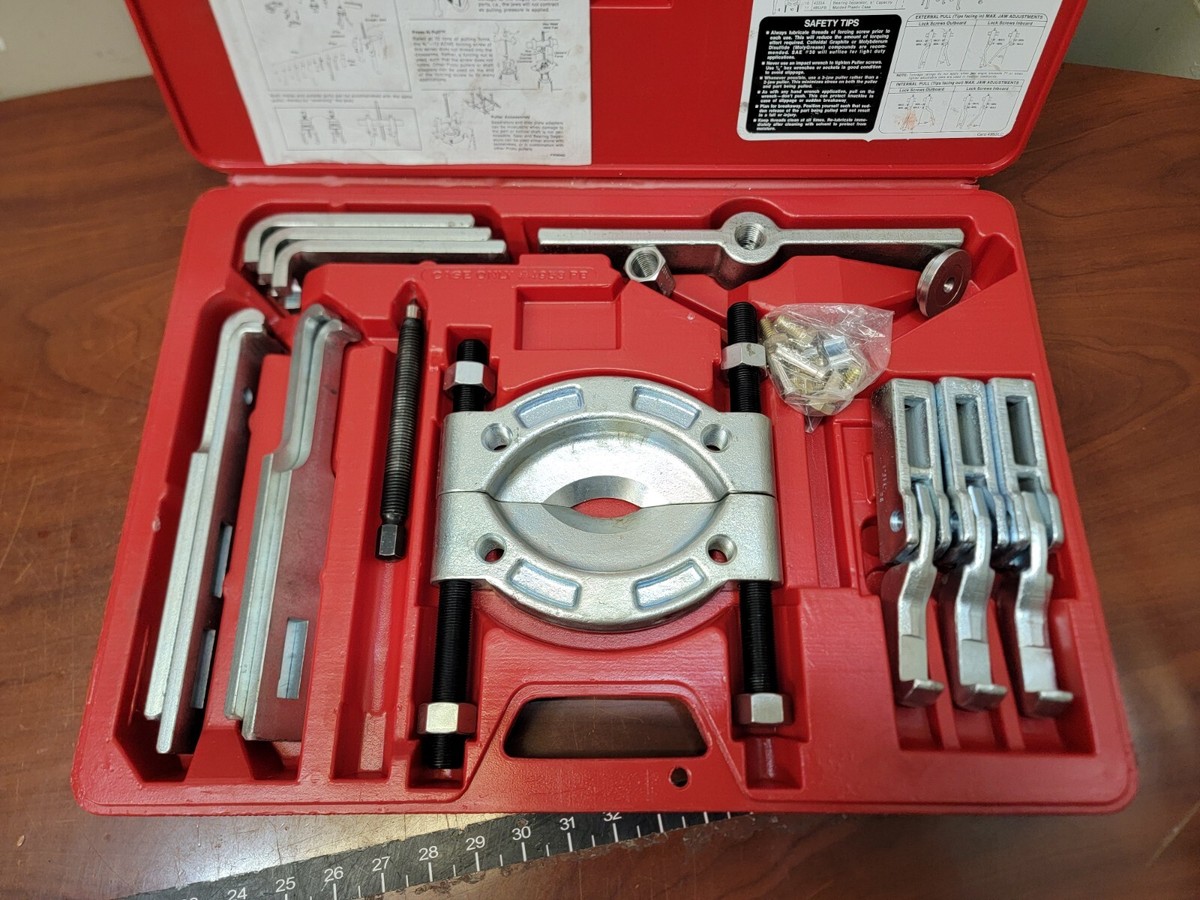 Stanley Proto J4292B 10-Ton Wide Puller Set - Heavy Duty Gear & Bearing Puller Kit