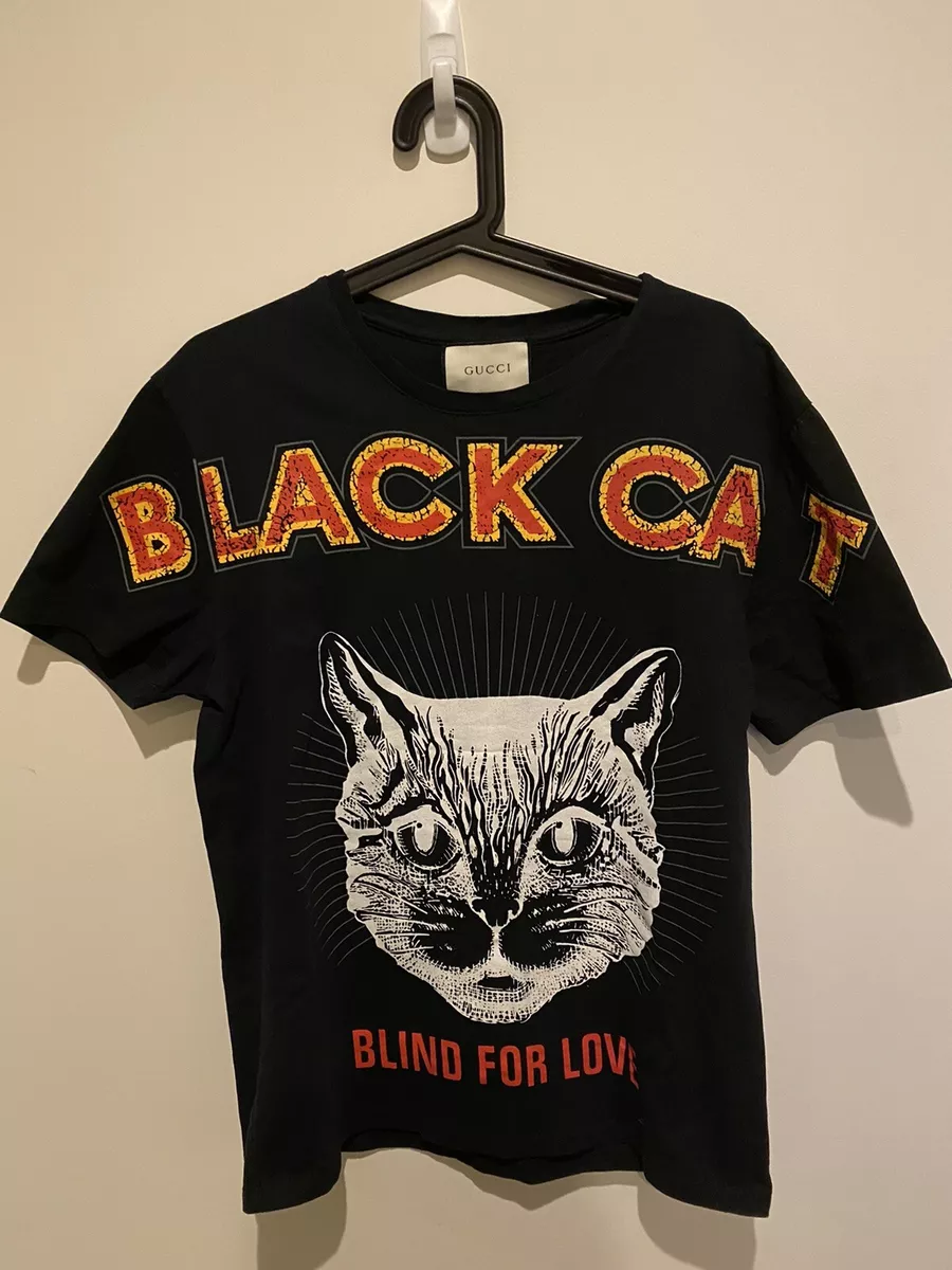 Authentic Gucci T-shirt Cat Blind For | eBay