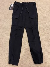 NWT Men  s Vertical Sport Navy Blue Stretch Cargo Pocket Jogger Pants ALL SIZES