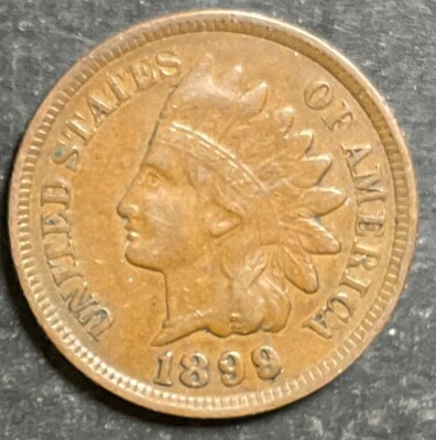 1899 9/9 Indian Head Cent Snow Variety Tough Scarce RPD Repunched