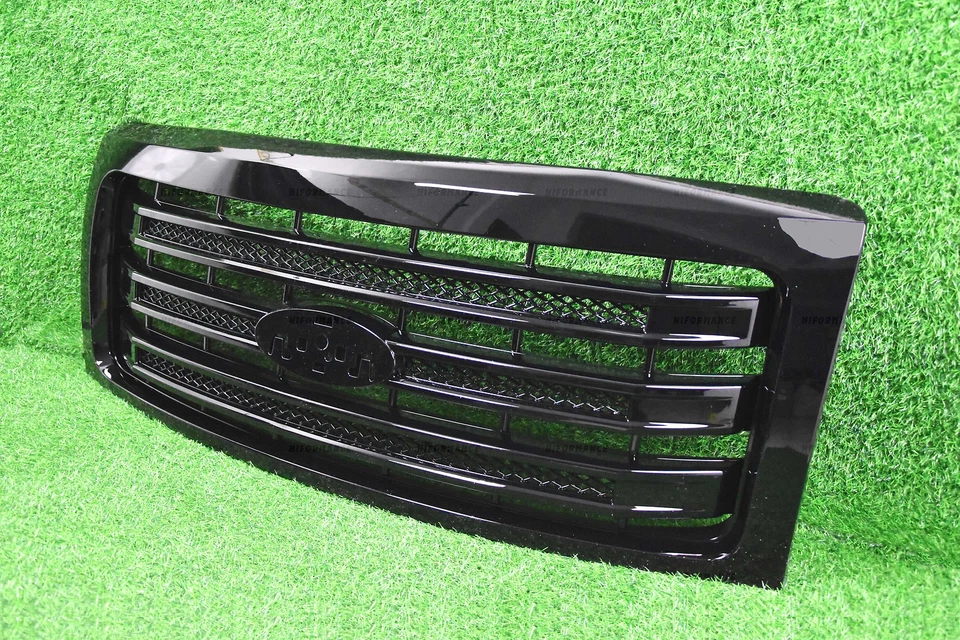 UH Gloss Black Front Grille 3-Bar Style Grill For 2009-2014 Ford F-150 F150 FX4 - Image 4 of 4