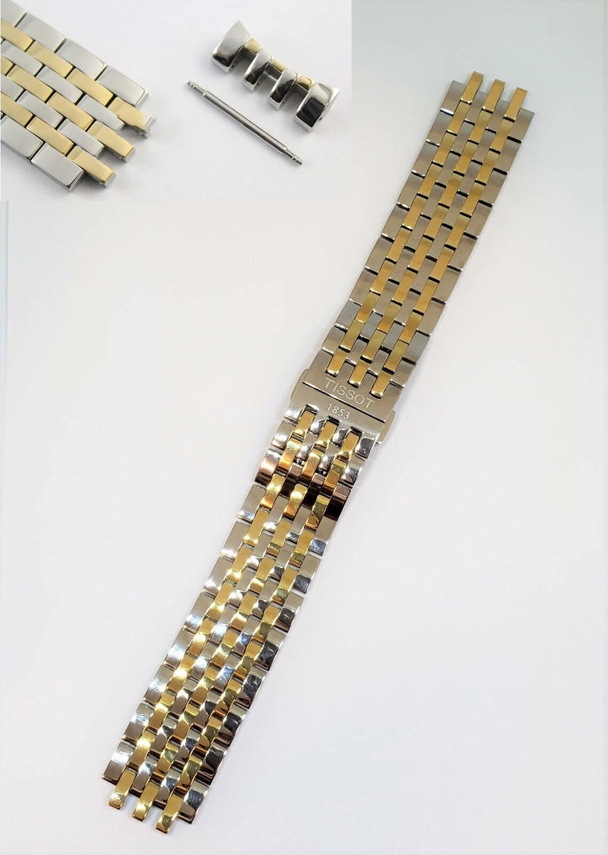 Tissot Tradition 2 tone s steel band bracelet strap T063639A T063637A T063617A