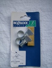 Clip de manguera de zinc alado Hozelock Cyprio 1/2 pulgada, 12,5 mm, para accesorios de manguera de estanque