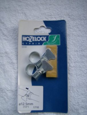 Hozelock Cyprio Winged Zinc Hoseclip 1/2 Inch, 12.5mm, For pond hose fittings