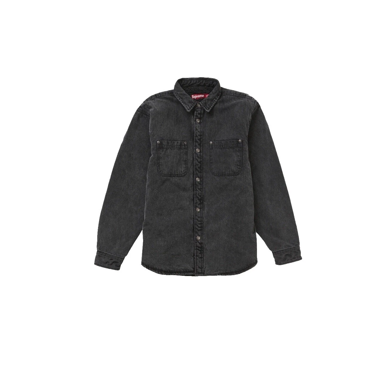 Supreme Negro Informal Con Botones camisas para hombres