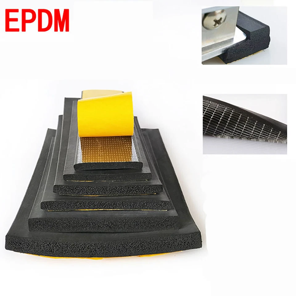 1M EPDM Zellkautschuk Dichtungsband Fenster /Türdichtung Selbstklebend Moosgummi - Bild 2 von 4