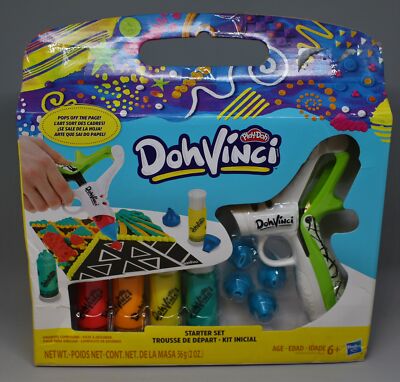 Play Doh DohVinci Modeling Starter Set With Drawing Tips - New