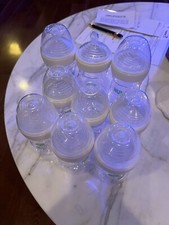 NUK Clear Simply Natural Baby Bottles 5 oz  9 oz lot of 10