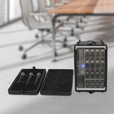 6u Rack Case Dust-proof With Microphone Storage Equalizers Amplifiers Speaker