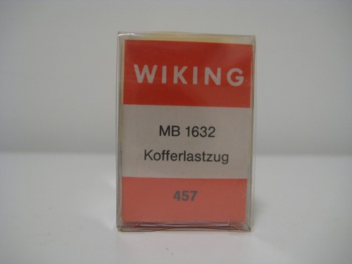 Wiking H0 457 - Camión MB 1632 con remolque "Verpoorten" - Imagen 3 de 12