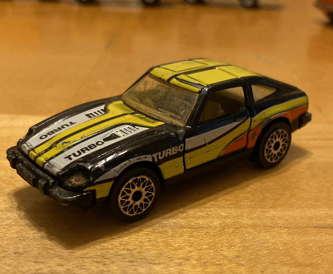 Vintage 1982 Matchbox Datsun 280 ZX 2+2 Open Doors Black Gold Rare