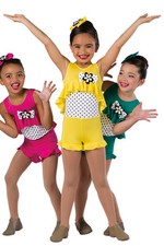 Yellow Tap, Jazz, Acro Dance Costume Medium child