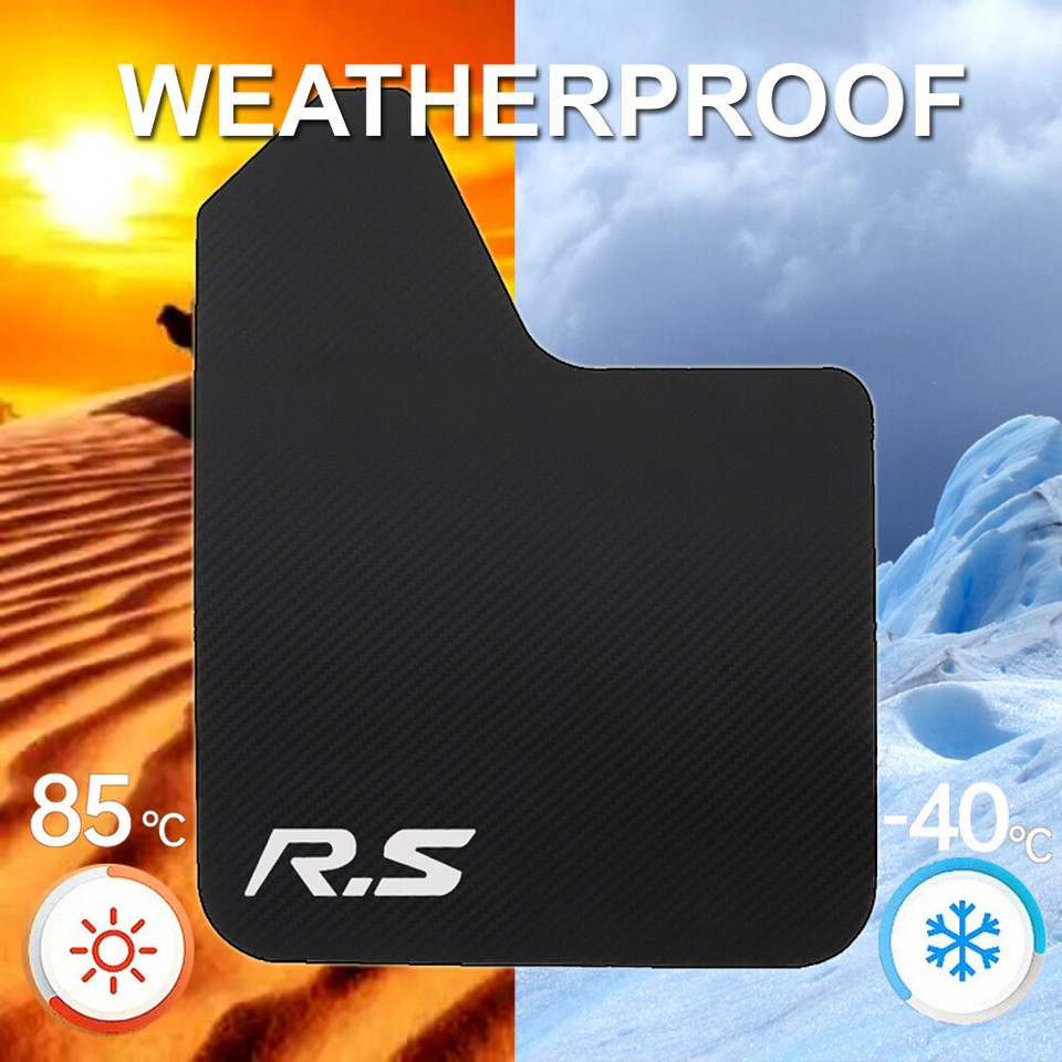 4X Universal CARBON FIBER Mud Flap Splash Guard Car Fender Body Kits eBay