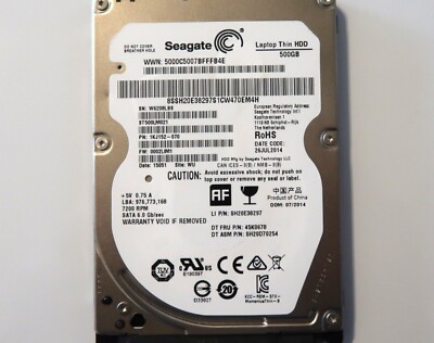 Seagate ST500LM021 PN:1KJ152-070 FW:0002LIM1 WU 2.5