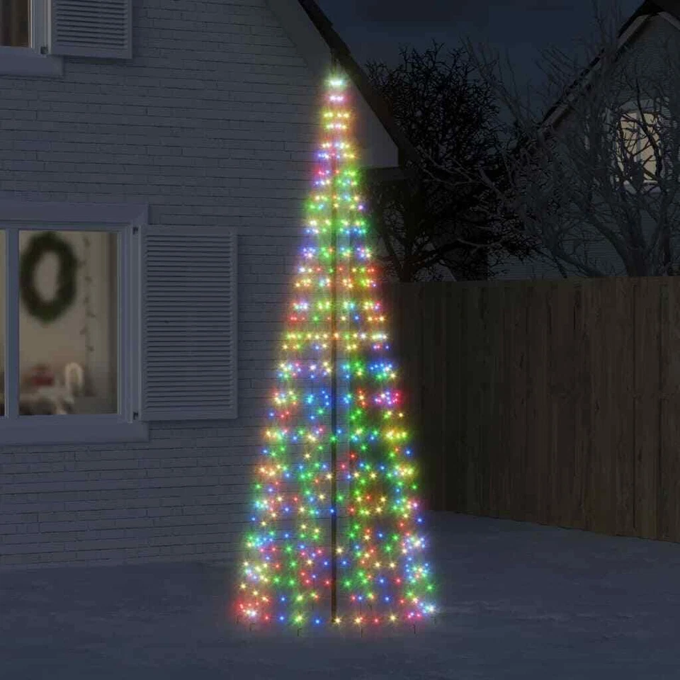 LED Weihnachtsbaum mit Erdspießen Lichterbaum Christbaum Tannenbaum Innen Außen - Bild 2 von 4