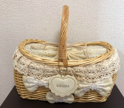 Used Liz Lisa Bag Basket Bag Picnic Sweet Lolita Harajuku Style