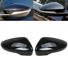 Paar Glanz Schwarz Spiegelkappen Außenspiegel Gehäuse Für VW Jetta Passat CC EOS