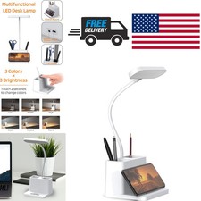 Rechargeable Small LED Desk Lamp with Adjustable Brightness for Home Office