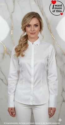Brunello Cucinelli · Bluse Hemd · Creme Elfenbein · Accessoire Details · Small