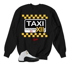 Sweater To Match Retro 12 Taxi AJ12  Sneaker Outfit - Service Sweatshirt