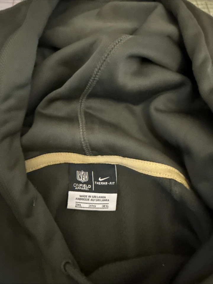 NFL Los Angeles Chargers Salute To Service Nike Therma 3xl sweatshirt Hoodie - Image 3 of 4