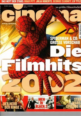 Cinema Zeitschrift,  01/2002 - Spiderman, Herr der Ringe 2, Star Wars Episode 2